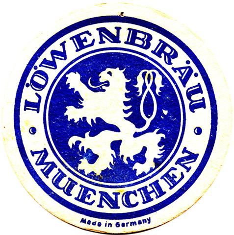 mnchen m-by lwen lwe wei 1a (rund215-u made in germany-rand schmaler-blau)